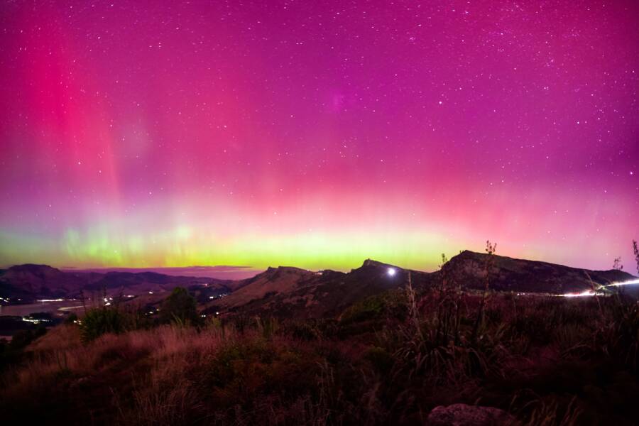 Aurora Australis in New Zealand