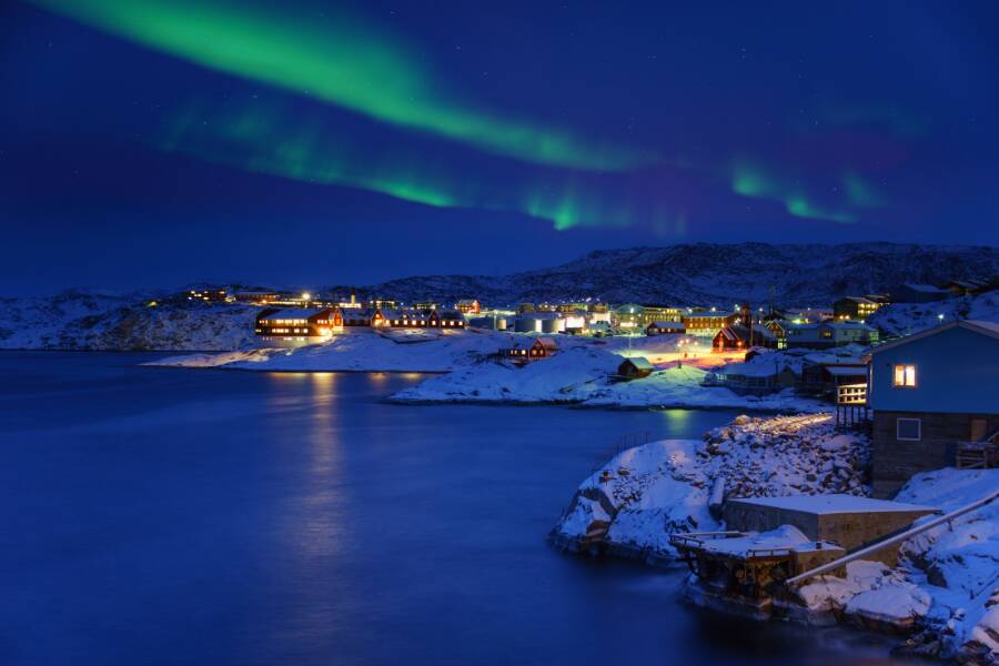 Northern lights in Greenland