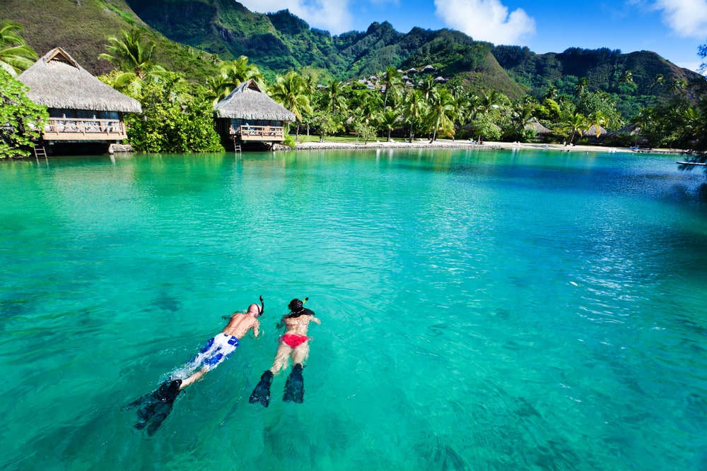 French Polinesia beach