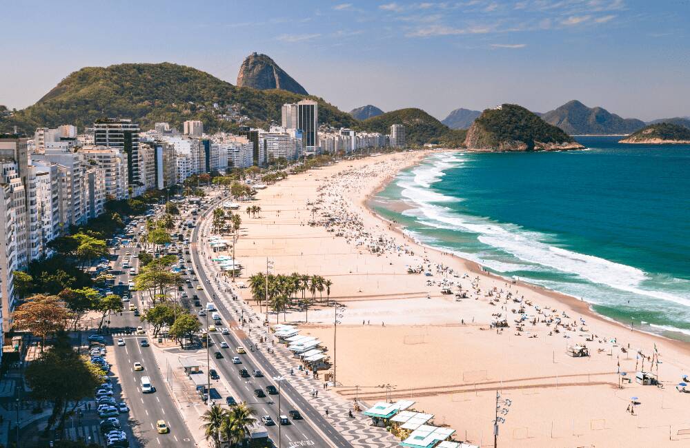 Copacabana Beach in Rio de Janeiro