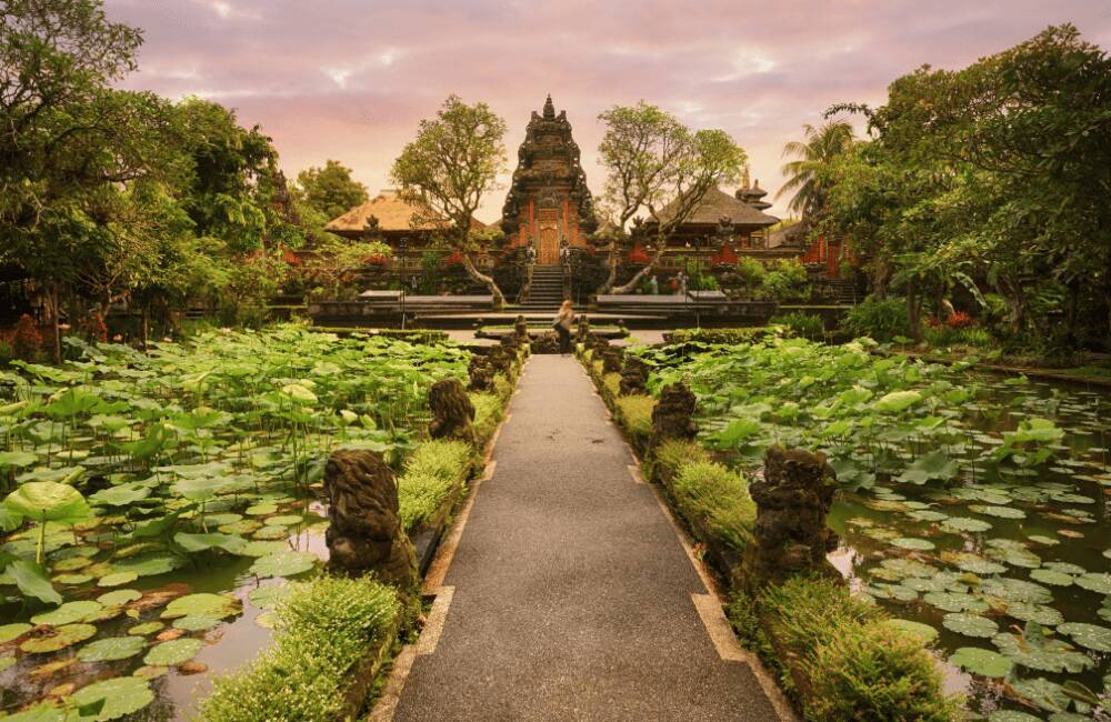 Saraswati Temple in Ubud, Bali