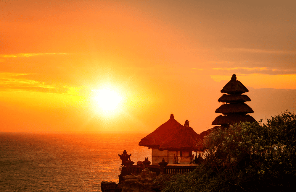 Sunset at Tanah Lot