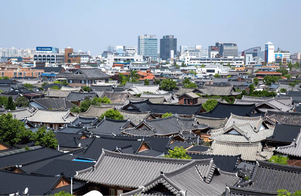 Jeonju hanok village in South Korea