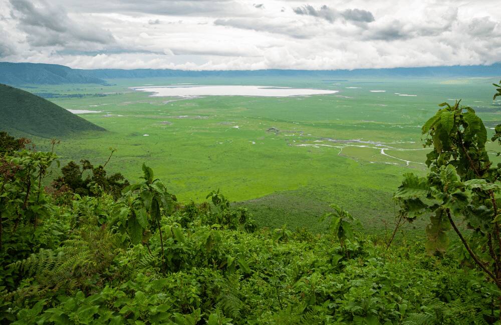 The Ngorongoro Crater in Tanzania