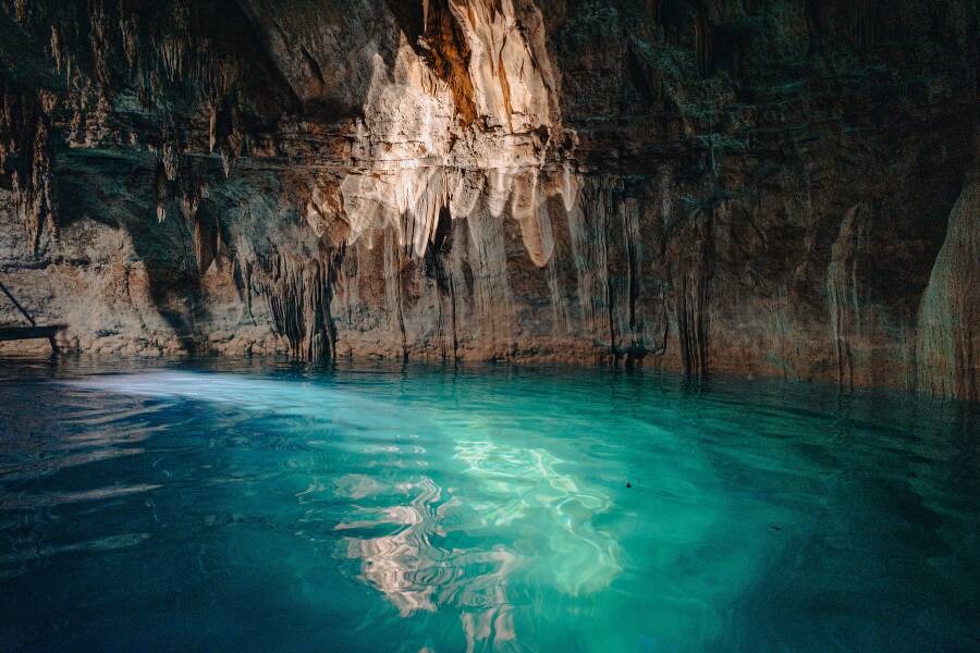 Cenote in the Yucatan Peninsula