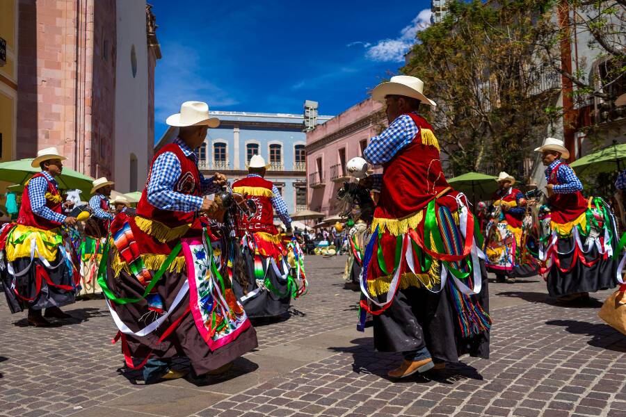 Tradictional festival in the streets of Puerto Rico