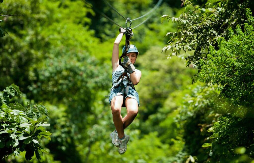 Zip linning in Costa Rica