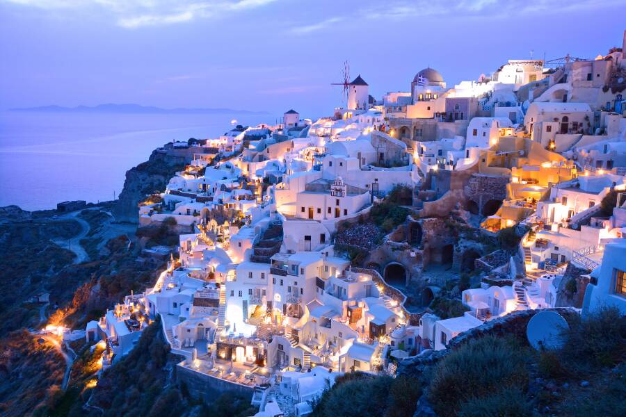 Santorini in autumn