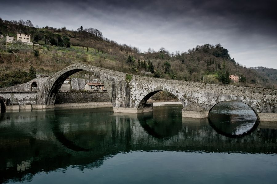 Borgo a Mozzano in italy